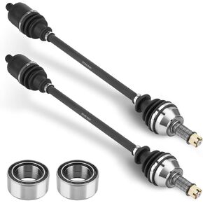 Rear Left Right CV Axle Drive Shaft & Bearings Set for Polaris Ranger RZR XP 900/RZR XP 4 900 2011 2012 2013 2014 ATV Axle Replacement