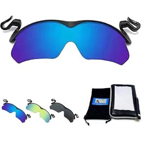 Clip Cap Sports Sunglasses, Clip on Sunglasses Outdoor Polarized Clip Cap Golf Cycling Fishing Sunglasses for Men
