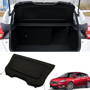 Marretoo for Ford Focus Cargo Cover 2012-2018 for Ford Focus Accessories Rear Trunk Shade Non-Retractable Trunk Cover