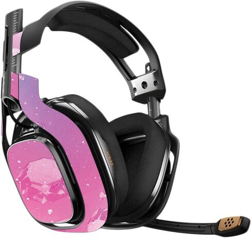 غلاف MightySkins متوافق مع سماعة الألعاب Astro A40 الجيل الثالث - غطاء حماية من الألماس الوردي ومتين وفريد ​​من نوعه من الفينيل سهل التطبيق والإزالة وتغيير الأنماط صنع في الولايات المتحدة الأمريكية in Saudi Arabia