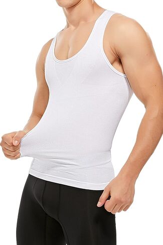 SLIMBELL Men's Compression Shirt Undershirt Slimming Tank Top Workout Vest Abs Abdomen Slim Body Shaper in Saudi Arabia
