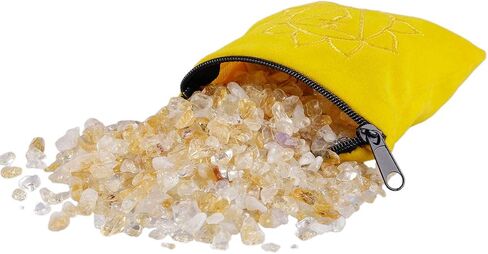 mookaitedecor 1/2 lb Amethyst Tumbled Stone Chips Crushed Quartz Crystals and Healing Stones with Chakra Bag in Saudi Arabia