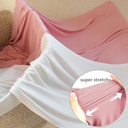 بطانية OWLOWLA لتصوير الأطفال حديثي الولادة، بطانية ناعمة للتصوير الفوتوغرافي للأطفال الأولاد والبنات (أحمر الخدود والعاج) in Kuwait