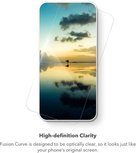InvisibleShield Fusion with D3O for Samsung Galaxy S22 – Flexible Hybrid Screen Protection – Strengthened with D3O – Extreme Impact and Scratch Protection in Saudi Arabia