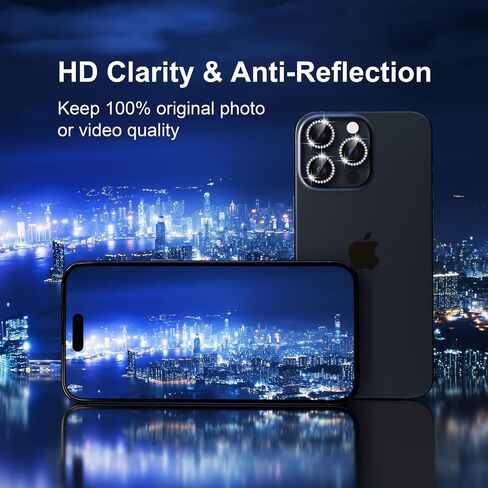 Misea Compatible for iPhone 17 Pro/iPhone 17 Pro Max Camera Lens Protector in Kuwait