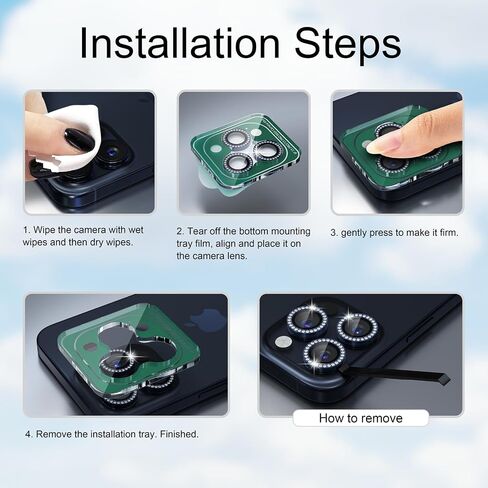 Misea Compatible for iPhone 17 Pro/iPhone 17 Pro Max Camera Lens Protector in Kuwait