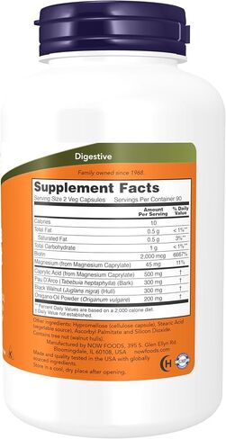 Now Foods - Candida Support - 180 Vegetarian Capsules (Pack of 1) in Saudi Arabia