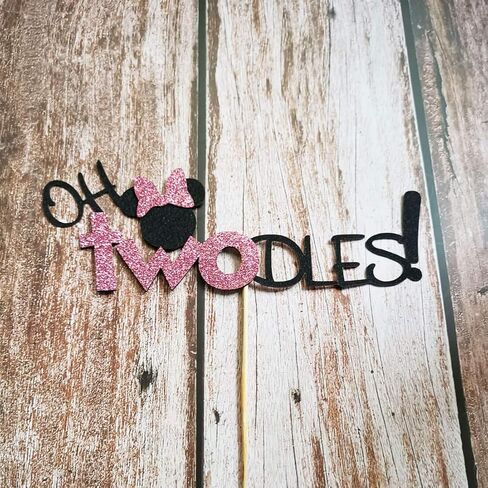 أوه تودلز الوردي كعكة الفأر توبر الفأر الثاني حفلة عيد ميلاد لوازم الزينة لطفلة Bday in Kuwait