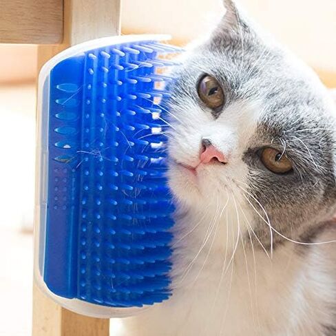Hub's Gadget 2 Pack Cat Self Groomer, Wall Corner Massage Comb Grooming Brush (Green) in Saudi Arabia
