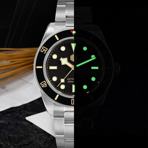 San Martin Watches for Men - NH35 Movement Automatic Dive Watch SN008GC 40mm Mens Watch 20Bar Waterproof Sapphire Crystal Luminous Mechanical Wristwatch in Saudi Arabia