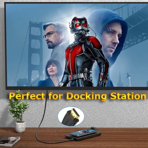 كابل HDMI بطول 6 أقدام، 10 حزم، كابل 4K ARC/eARC HDMI 2.0 لمكبرات الصوت، كابلات HDMI عالية السرعة لـ HDCP 2.2، HDR، السينما، التلفزيون، PS4، PS5، Xbox، Roku، مشغل Bluray، الكمبيوتر، الشاشة والمزيد... in Saudi Arabia