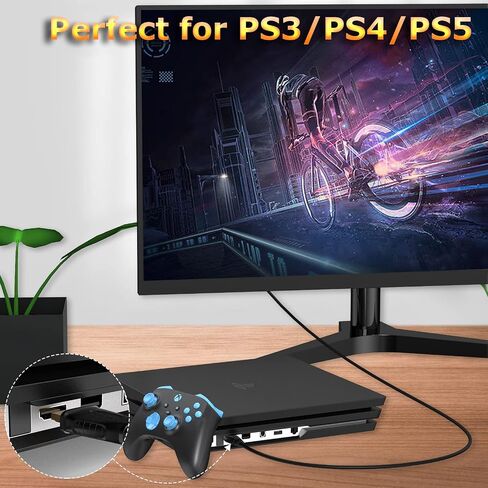كابل HDMI بطول 6 أقدام، 10 حزم، كابل 4K ARC/eARC HDMI 2.0 لمكبرات الصوت، كابلات HDMI عالية السرعة لـ HDCP 2.2، HDR، السينما، التلفزيون، PS4، PS5، Xbox، Roku، مشغل Bluray، الكمبيوتر، الشاشة والمزيد... in Saudi Arabia