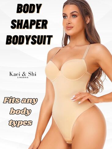ملابس داخلية Kaei&Shi Thong، ملابس داخلية مثيرة مبطنة على شكل حرف V عميقة بدون ظهر للنساء، بدلة مشد للجسم in Saudi Arabia