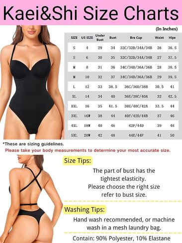 Kaei&Shi Thong Shapewear,Deep V Padded Underwire Backless Sexy Bodysuit Top for Women,Corset Body Suit in Saudi Arabia