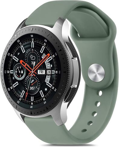 أساور Vancle لساعة Samsung Galaxy Watch 46 مم/أساور Gear S3 Frontier، وساعة Galaxy 3 أشرطة 45 مم/سوار كلاسيكي، حزام سوار رياضي من السيليكون الناعم 22 مم للرجال والنساء in Saudi Arabia