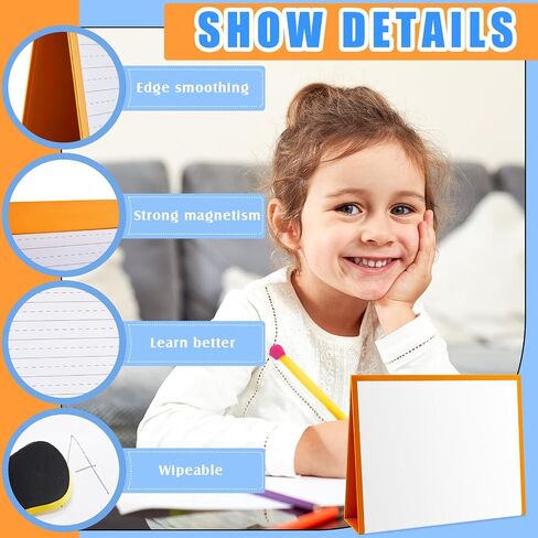 2 Pcs Folding Slant Board for Writing 13.58 x 12.96 Inch Magnetic Large Writing Board Incline Writing Pad Portable Sloped Surface to Improve Handwriting Legibility for Kids Writing Drawing in Saudi Arabia