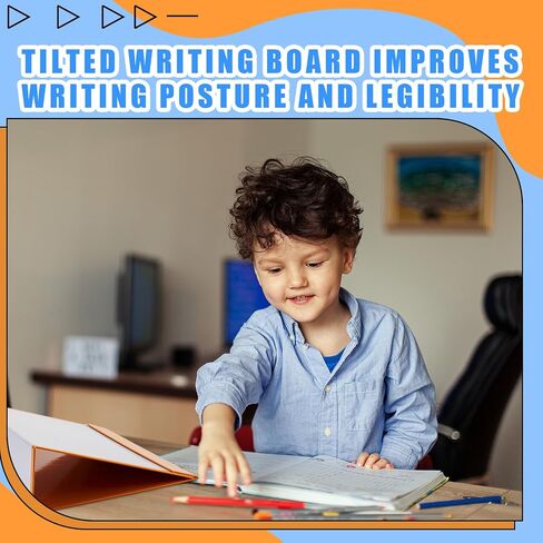 2 Pcs Folding Slant Board for Writing 13.58 x 12.96 Inch Magnetic Large Writing Board Incline Writing Pad Portable Sloped Surface to Improve Handwriting Legibility for Kids Writing Drawing in Saudi Arabia