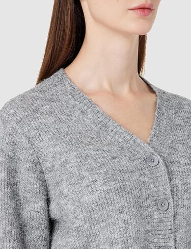 Women's Cardigan Sweaters Open Front Cropped Cardigan Button Up Chunky Knit Sweaters V-Neck Cute Short Sweater Tops in Saudi Arabia