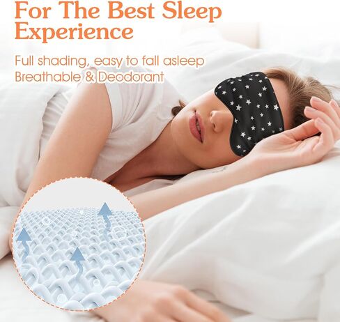 Silk Sleep Eye Mask Comfortable Soft Eye Mask with Adjustable Buckle Perfect Blocks Light Breathable Eye Cover Side Sleeping Aid Blindfold for Night Travel Meditation Nap Women Men in Saudi Arabia