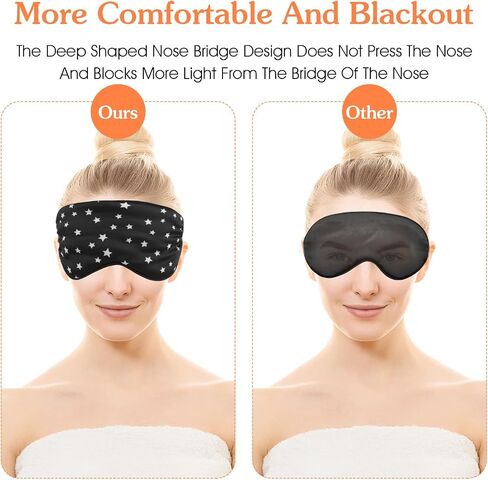 Silk Sleep Eye Mask Comfortable Soft Eye Mask with Adjustable Buckle Perfect Blocks Light Breathable Eye Cover Side Sleeping Aid Blindfold for Night Travel Meditation Nap Women Men in Saudi Arabia