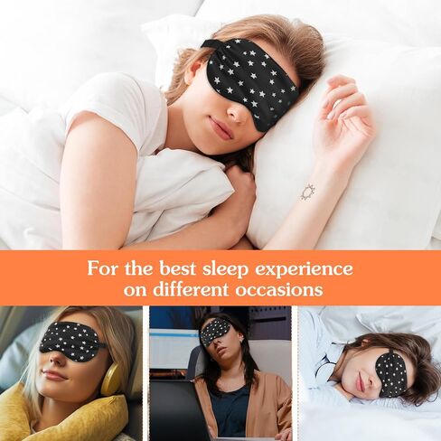 Silk Sleep Eye Mask Comfortable Soft Eye Mask with Adjustable Buckle Perfect Blocks Light Breathable Eye Cover Side Sleeping Aid Blindfold for Night Travel Meditation Nap Women Men in Saudi Arabia