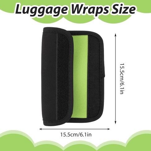 2 Pack Luggage Handle Wraps for Suitcase,Luggage Handle Covers Suitcase Handle Wraps Bag Handle Wrap Comfort Soft Handle Covers Identifier Luggage Makers Covers for Travel(Black) (Black) in Saudi Arabia