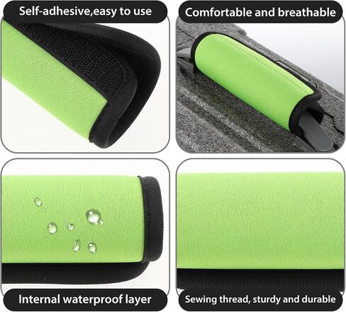 2 Pack Luggage Handle Wraps for Suitcase,Luggage Handle Covers Suitcase Handle Wraps Bag Handle Wrap Comfort Soft Handle Covers Identifier Luggage Makers Covers for Travel(Black) (Black) in Saudi Arabia