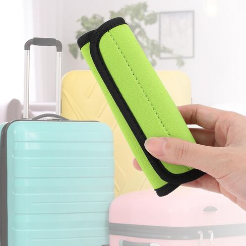 2 Pack Luggage Handle Wraps for Suitcase,Luggage Handle Covers Suitcase Handle Wraps Bag Handle Wrap Comfort Soft Handle Covers Identifier Luggage Makers Covers for Travel(Black) (Black) in Saudi Arabia