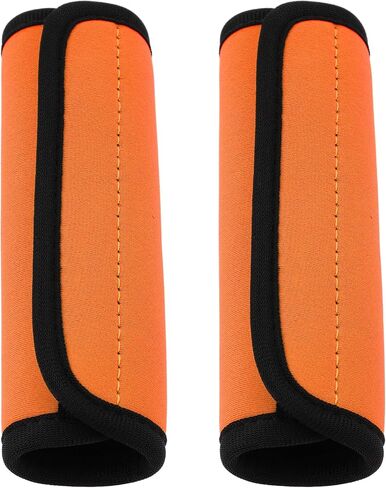 2 Pack Luggage Handle Wraps for Suitcase,Luggage Handle Covers Suitcase Handle Wraps Bag Handle Wrap Comfort Soft Handle Covers Identifier Luggage Makers Covers for Travel(Black) (Black) in Saudi Arabia