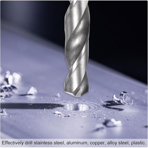 uxcell Solid Carbide Drill Bit, 10mm (0.394") YG6X/C3 Micro-Grain Tungsten Carbide Jobber Twist Drill Bits Straight Shank for Drilling Stainless Steel Aluminum Metal Plastic in Saudi Arabia
