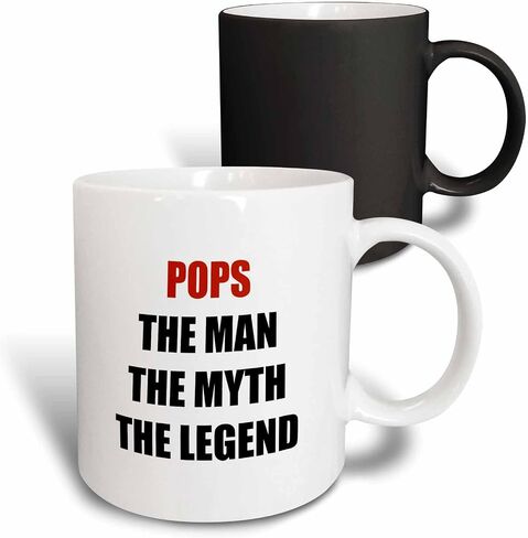3dRose Pops The Man The Myth The Legend Mug, 1 Count (Pack of 1), Blue in Saudi Arabia