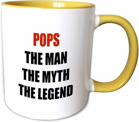 3dRose Pops The Man The Myth The Legend Mug, 1 Count (Pack of 1), Blue in Saudi Arabia