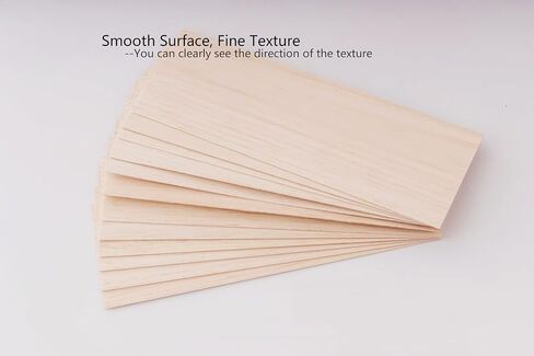 12 Pack Balsa Wood Sheets 1/16x4x6 Inch Natural Wood Color Unfinished Wood for DIY Crafts Make Models of House Airplane Ship Boat DIY Wooden Plate Model (150x100x1.5mm) in Saudi Arabia