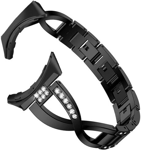 متوافق مع Google Pixel Watch 2 Bands، النساء [بدون فجوة] سلسلة معدنية بديلة بلينغ مجوهرات سوار حجر الراين بكسل حزام معصم لساعة Google Pixel 2/1 الملحقات in Saudi Arabia