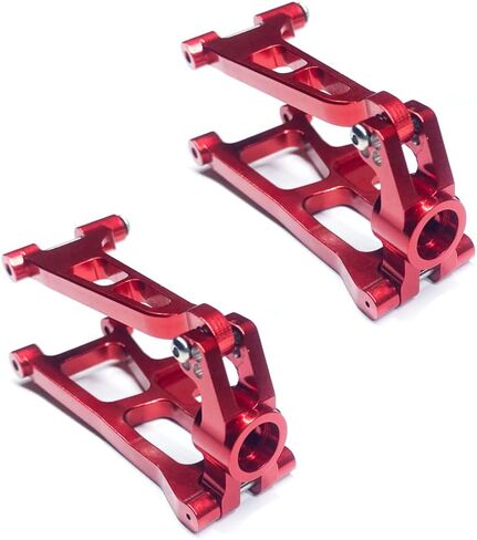 قطعة غيار معدنية مطورة لسيارة Hyper Go H14BM MJX 14210 14209 1/14 بدون فرش سيارات RC، مجموعة ذراع التأرجح لكأس التوجيه وأعمدة الجسم لبرج الصدمات (أحمر، براغي) in Kuwait