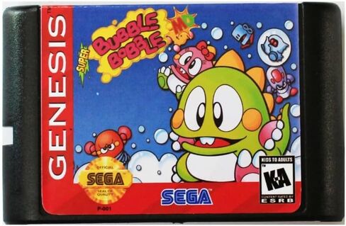 Super Bubble Bobble NTSC-USA 16 Bit MD Game Card For Sega Game Sega Mega Drive For Genesis Video Game Console Cartridge in Saudi Arabia