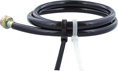 Secure 8 Inch UV Black 120 lb Heavy Duty Nylon Cable Tie - 100 Pack in Kuwait