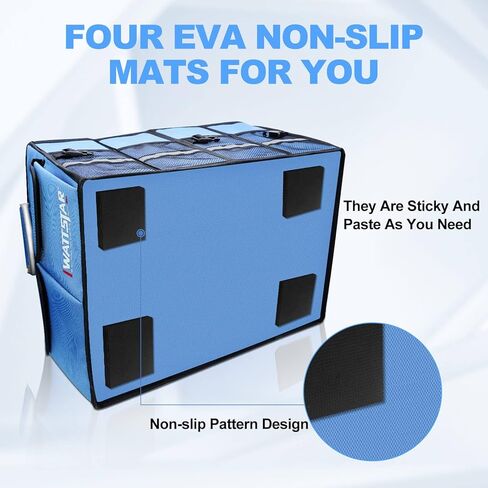 wattstar Trunk Organizer With Isulated Grocery Bag, Black Car Organizer, Collapsible Car Trunk Organizer For SUV, Sedan And Truck, Car Storage Organizer With Aluminum Alloy Handle For Men And Women in Kuwait