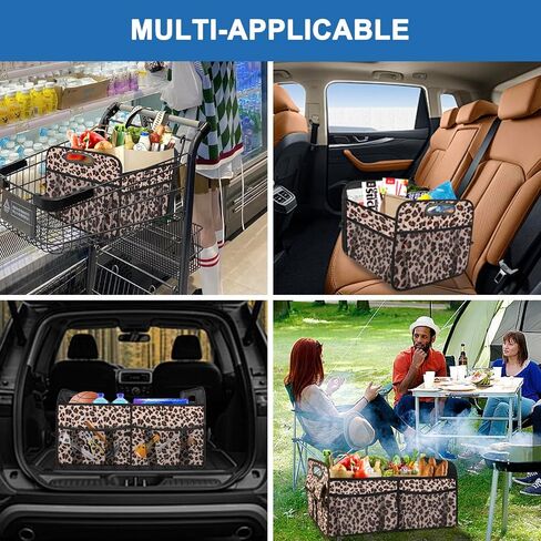 Trunk Organizer for Car, Collapsible Car Organizers and Storage - Portable Trunk Organizer SUV Car Accessories for Women/Men for Any Car, SUV, Mini-Van, Large, Black in Saudi Arabia
