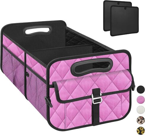 Trunk Organizer for Car, Collapsible Car Organizers and Storage - Portable Trunk Organizer SUV Car Accessories for Women/Men for Any Car, SUV, Mini-Van, Large, Black in Saudi Arabia