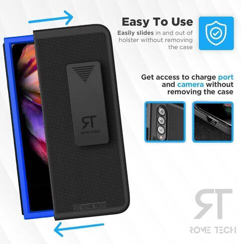 Designed for Samsung Galaxy Z Fold3 5G Case with Belt Clip Holster in Kuwait