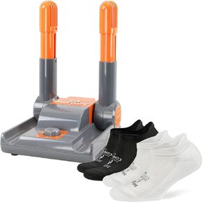 DryGuy Force Dry Boot Dryer + Balega Hidden Comfort White/Black Small, Bundle Pack
