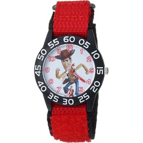 Disney Toy Story Kids' Plastic Time Teacher Analog Quartz Nylon Strap Watch