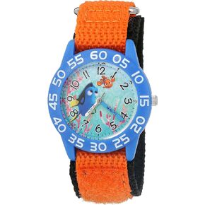 Disney Boy's 'Finding Dory' Quartz Plastic and Nylon Watch, Color:Orange (Model: W003014)