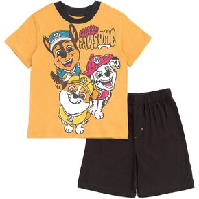 Paw Patrol Chase Marshall Rubble T-Shirt and Shorts Outfit Set Toddler to Little Kid