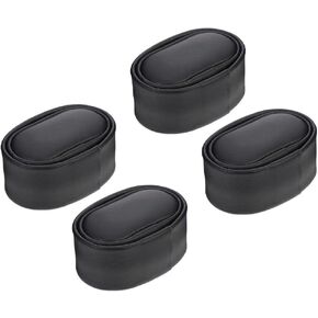 Watch Pillows- 4pcs PU Leather Small Bracelet Watch Pillow Automatic Watch Winder Pillow for Watch Box Jewelry Display Storage Case (Black)