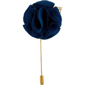 Knighthood Men's Handmade Tuxedo Flower Ball With Gold Leaf Lapel Pin/Brooch Multi-Colour