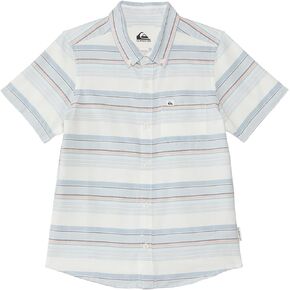 Quiksilver Boy's Oxford Strip Classic Button Up Woven Top Youth