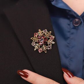 Kercisbeauty Mens Suit Big Blue Crystal Brooch Pin Groom Corsage Special Occasion Party Jewelry for Unisex Cloth