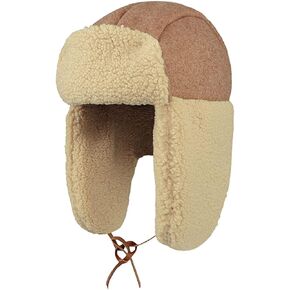 Winter Thick Warm Faux Fur Trapper Hat for Women Men Windproof Baseball Ski Cap Motorcycle Riding Hat